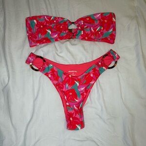 Floral Bandeau Bikini Set